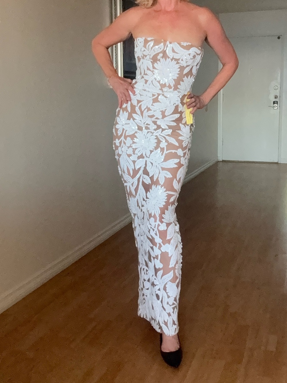 Bronx and Banco Dahlia Strapless White Dress S NEW $880 - Picture 7 of 7